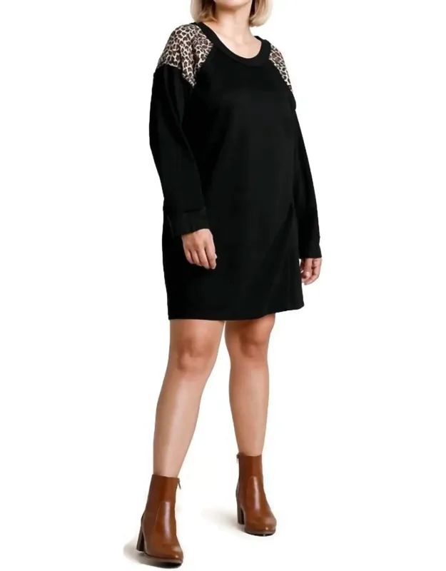 Leopard Detail Dress