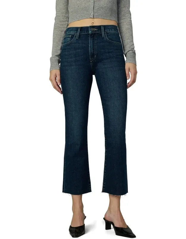High-rise Crop Bootcut & Cut Hem Jeans