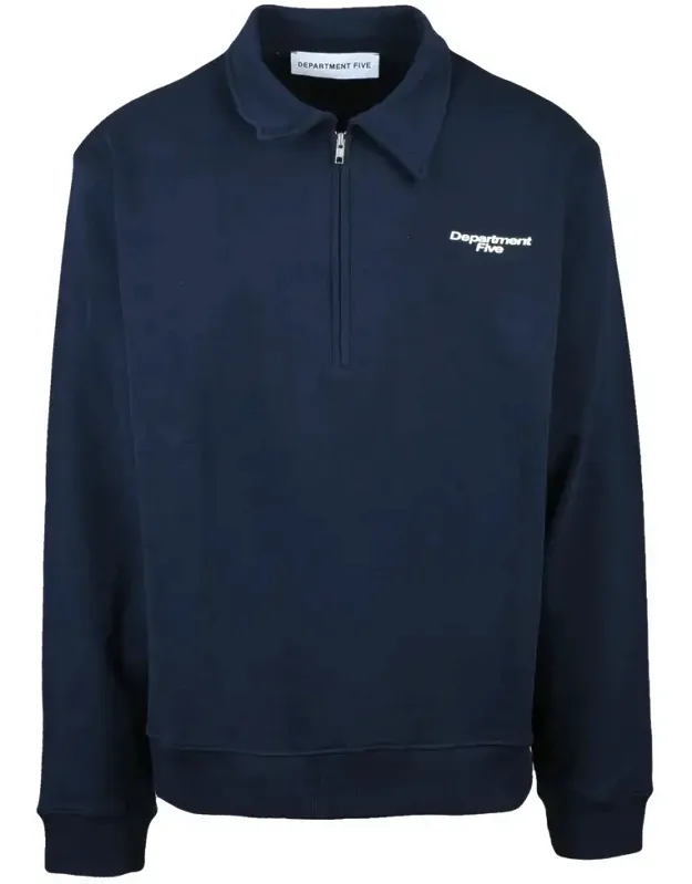 Zip Polo Sweatshirt