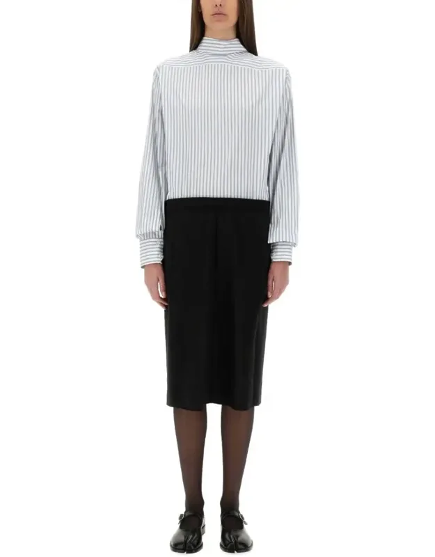 Inverted Striped Dress Shirt