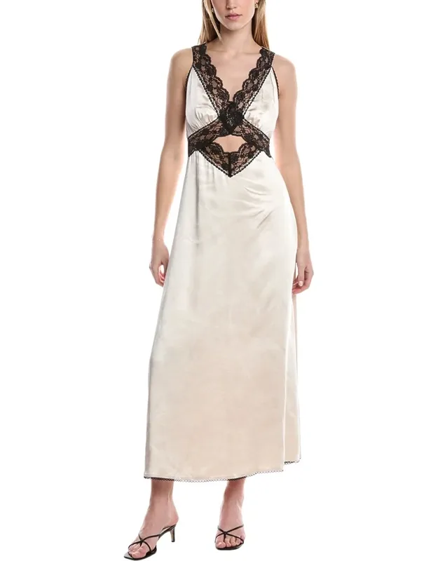 Halter Lace Midi Dress