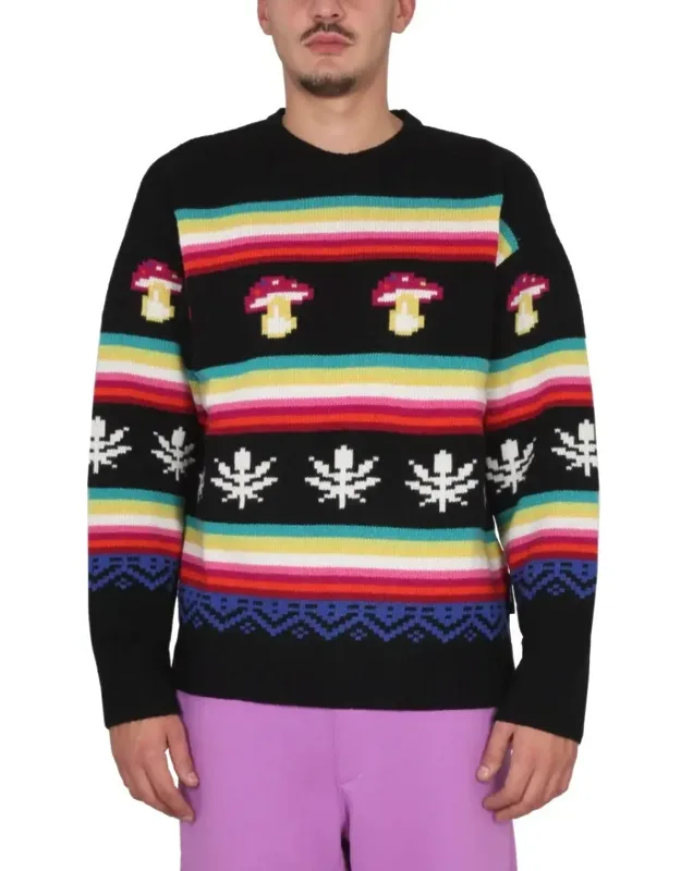Cross-neck Knitwear