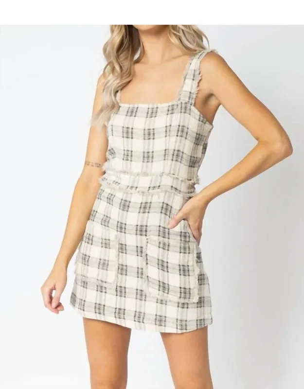 Plaid Mini Dress