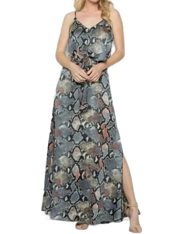 Snake Skin Maxi Dress
