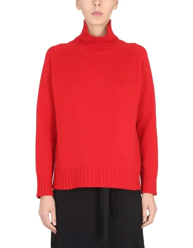 Ribbed High Neck Turtleneck Shirt