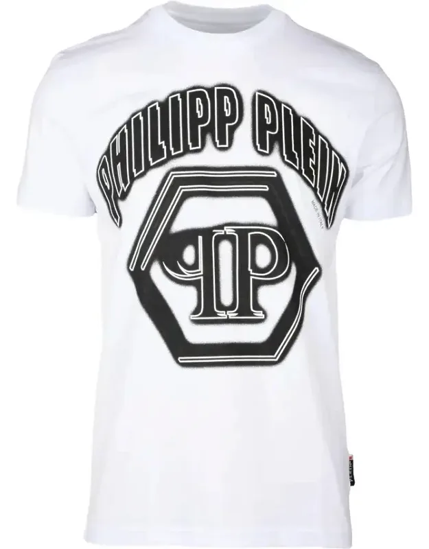 T-shirt - Black Graphic Logo, Crew Neckline