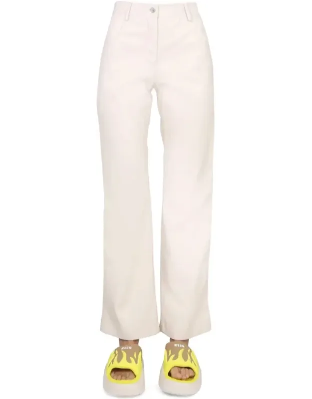 Straight-leg High Waist Pants