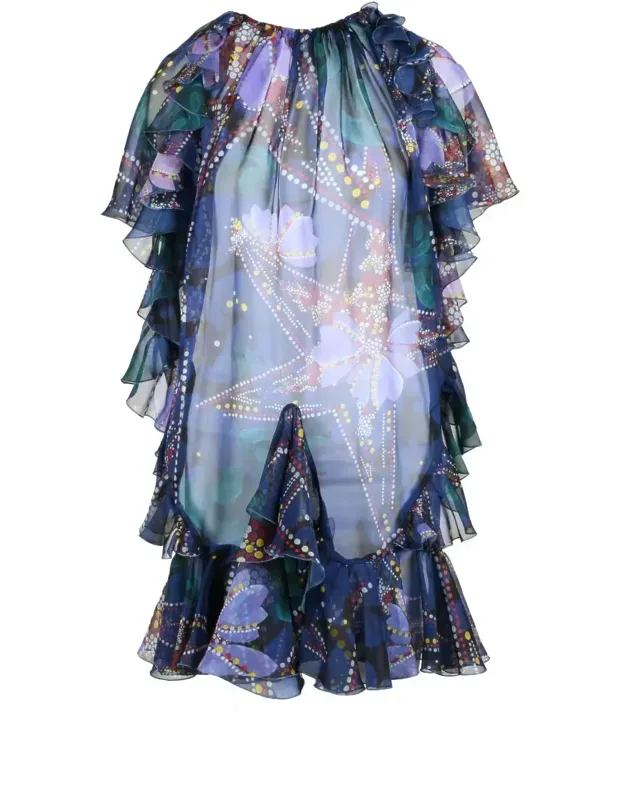 Polyester Voile Dress With Slip