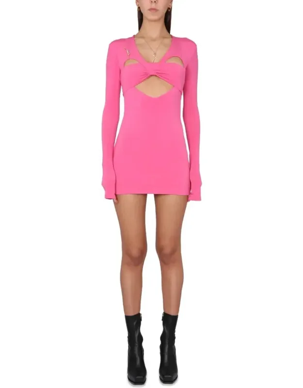 Form-fitting Mini Dress With Cut-out