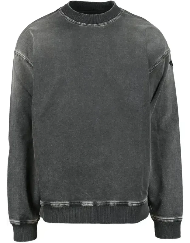 Crewneck Sweatshirt - Relaxed Modern Silhouette, Ribbed Cuffs And Hem