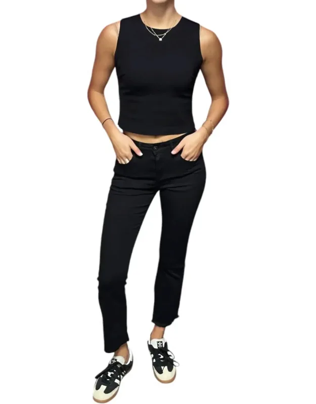 Cropped Boot Leg Jeans