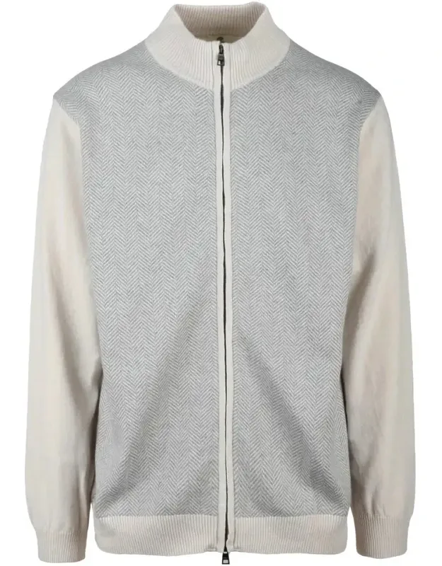 Zip Cardigan - Luxurious Wool-silk-cashmere Blend