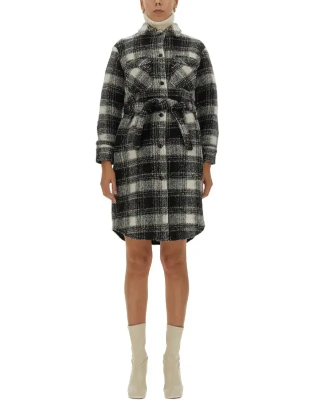 Checkered Pattern Coat