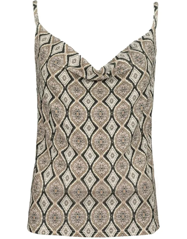 Holiday Glam Slam Camisole In Shimmer Print