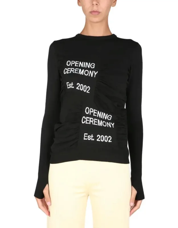 Fitted Crew Neck Sweater