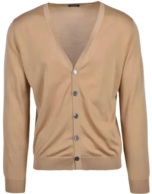 Cotton V-neck Cardigan