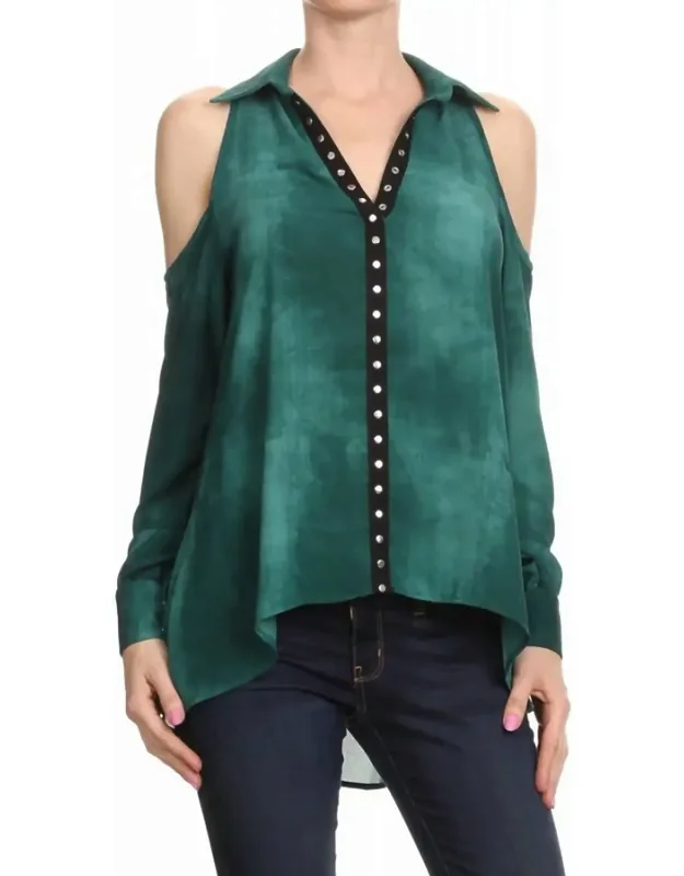 Cold Shoulder Tunic Top