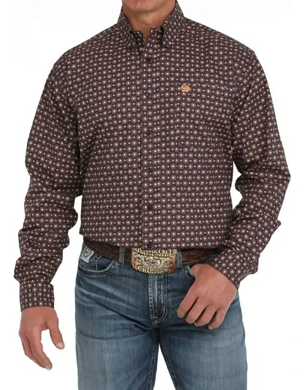 Print Classic Button Down Shirt