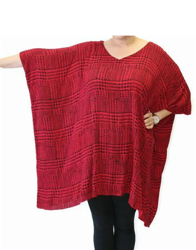 Hand Painted Poncho Tunic