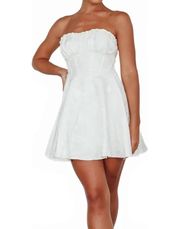 Frill Corset Style Mini Dress