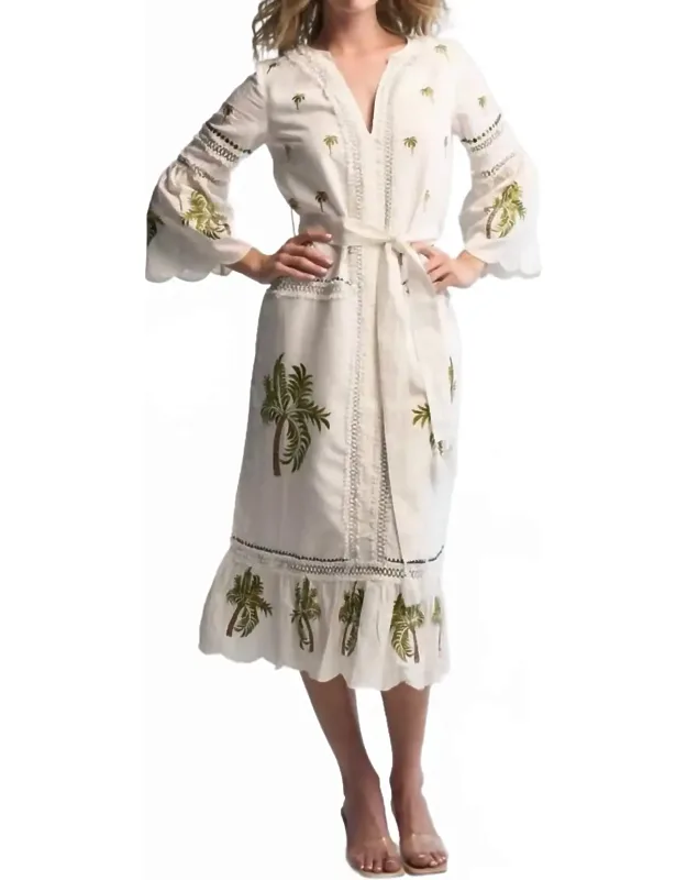 Tania Palm Dress