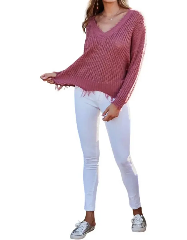 Frayed Sweater