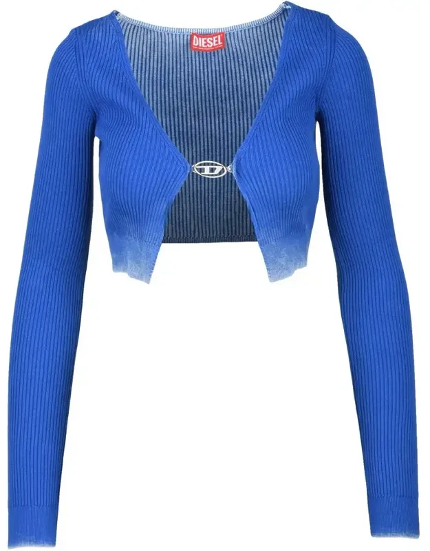Ribbed Cropped Cardigan
