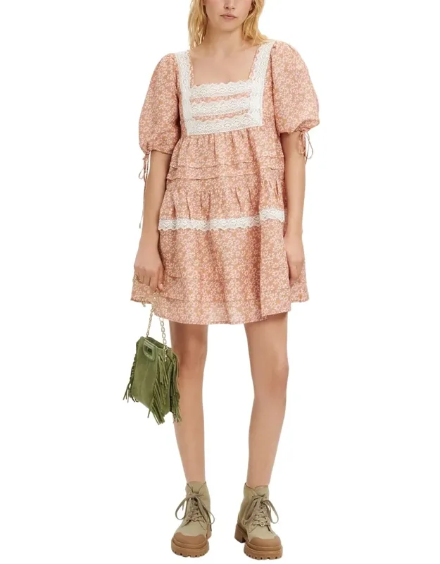 Linen-blend Dress