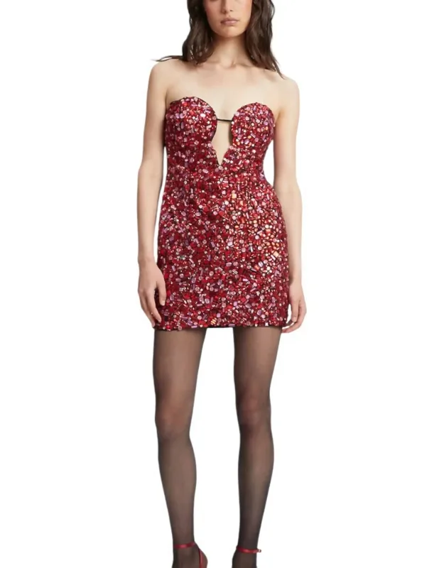 Eleni Beaded Mini Dress