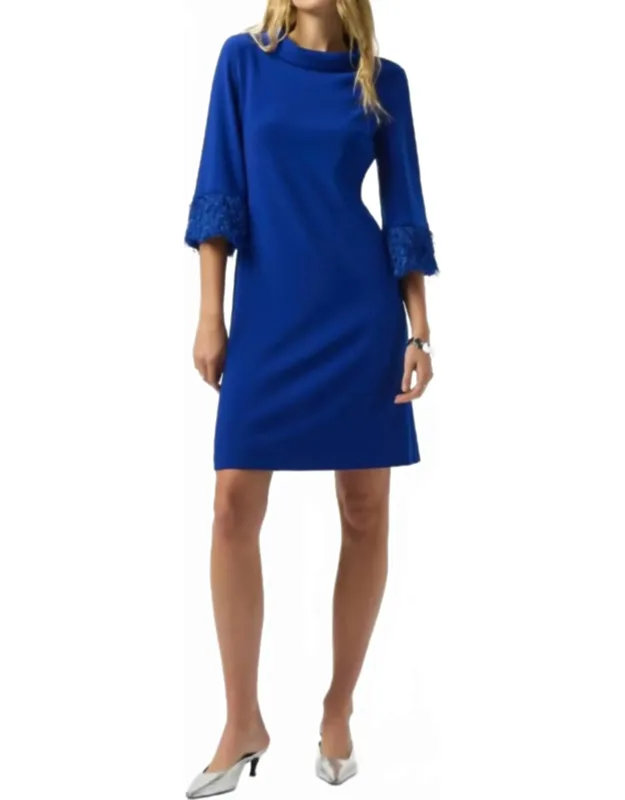 Cuff Detailed Shift Dress
