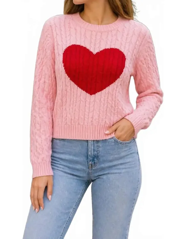 Heart Cable Sweater