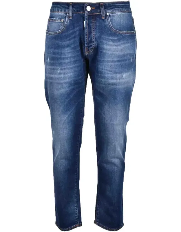 Slim Fit Denim Jeans With Comfortable Stretch And Five-pocket Design
