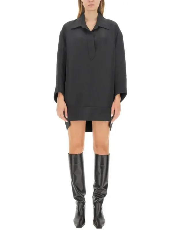 Kal Dress - Sophisticated Mini With Relaxed Silhouette And Side Slits