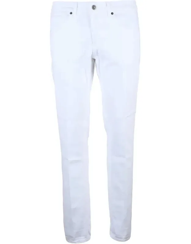 George Jeans - Cotton-elastane Blend, Classic Button Closure