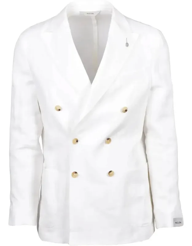 Double-breasted Linen Blazer
