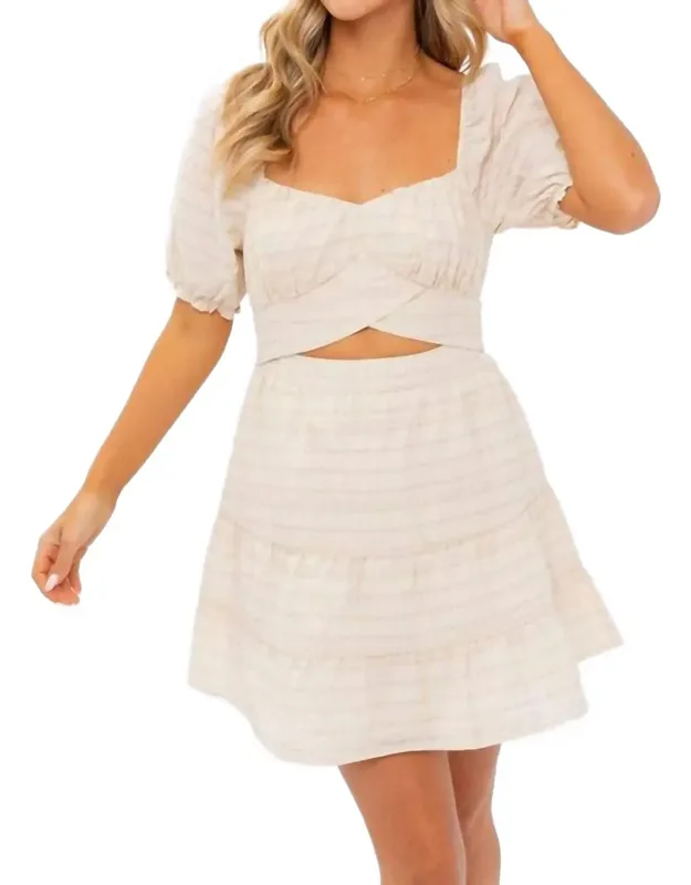 Cutout Tie Back Dress
