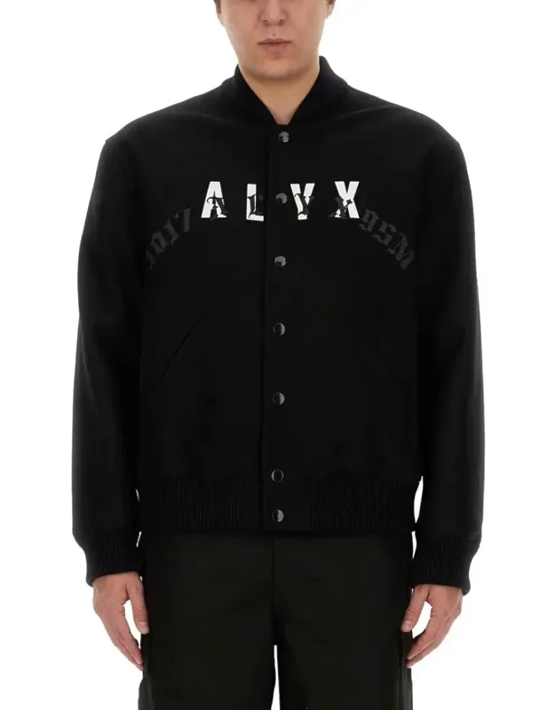 Bold Logo Bomber Jacket