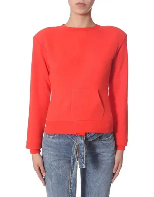 Asymmetrical Crew Neck Sweatshirt
