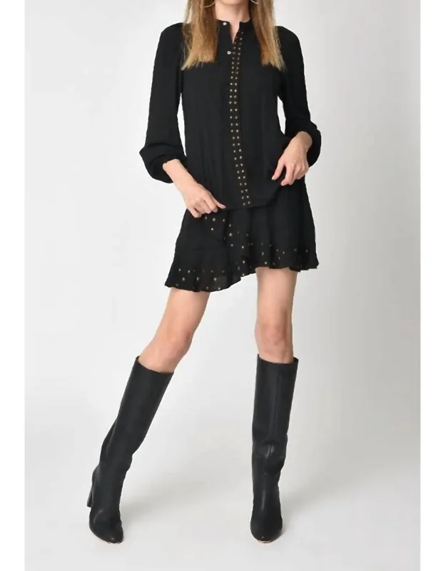 Ruffled Trim Skirt