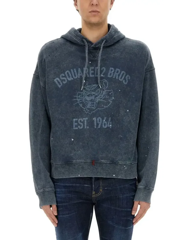 Relaxed-fit Sweatshirt With Iconic Logo Print