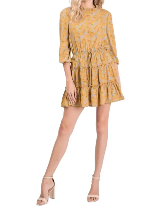 Floral Ruffle Mini Dress