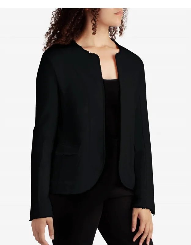 Frayed Edge Open Jacket