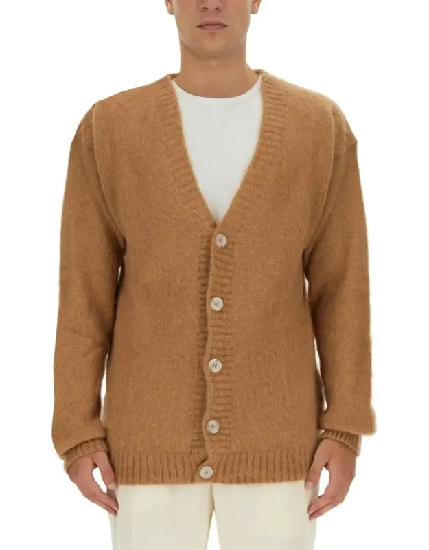 Textured V-neck Cardigan