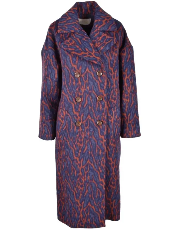 Wool Cloth Double-breasted Coat