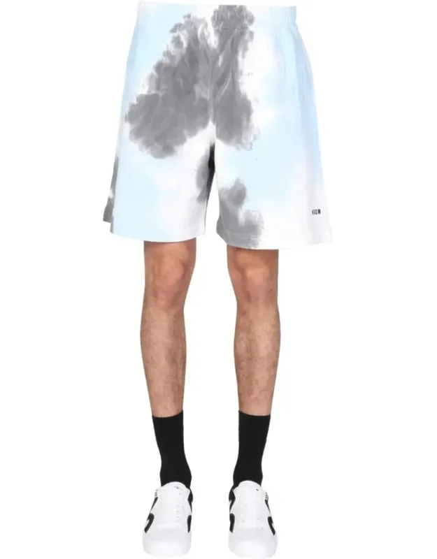 Tie Dye Pattern Bermudas