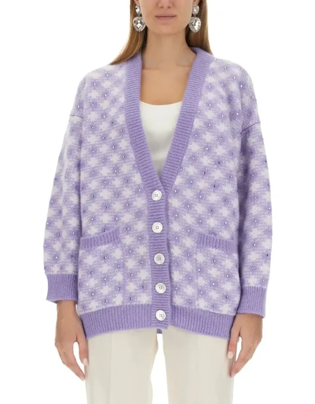 Textured V-neck Cardigan
