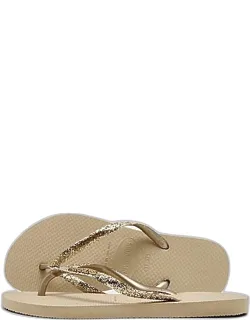 Slim Glitter Flip Flop Sandals