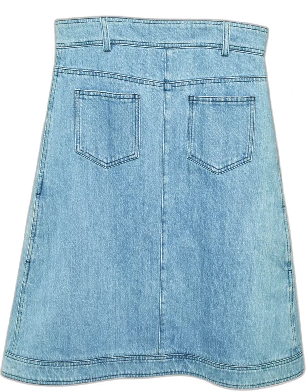 Denim Strapless Mini Dress