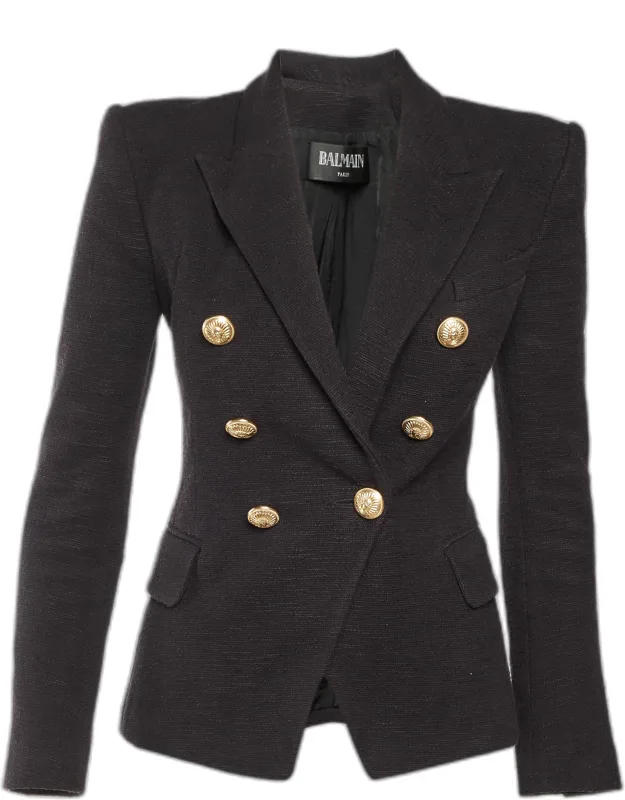 Tweed Double Breasted Blazer