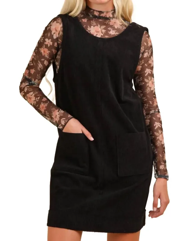 Corduroy Mini Dress